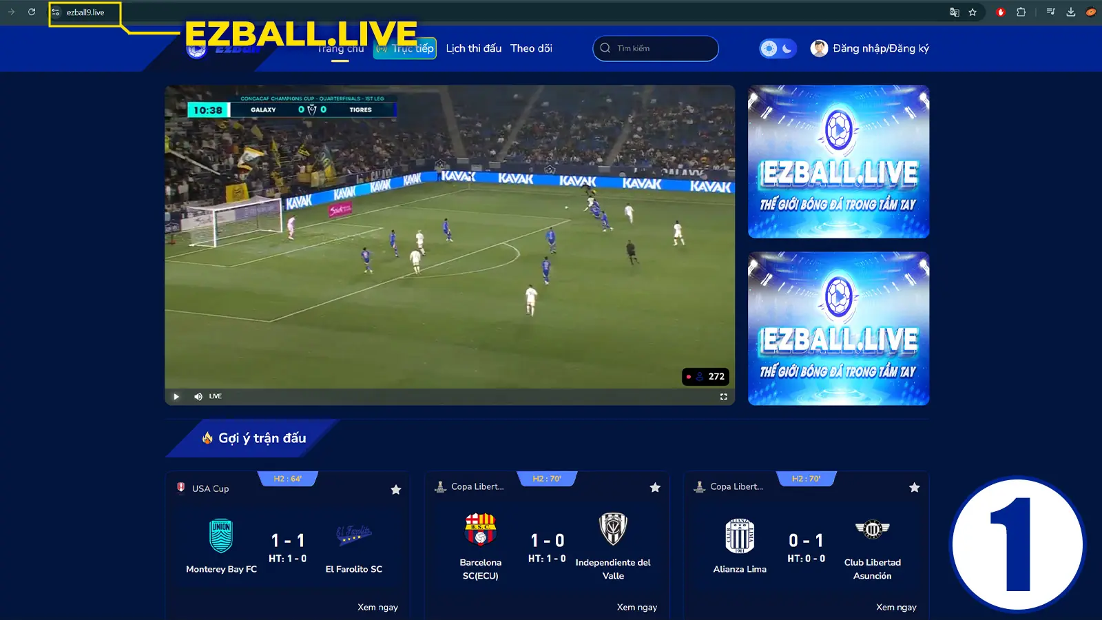 Xem Trực Tiếp World Cup 2026: Hướng Dẫn Chi Tiết Cho Người Hâm Mộ 6 Bước 1: Truy cập website Ezball.live