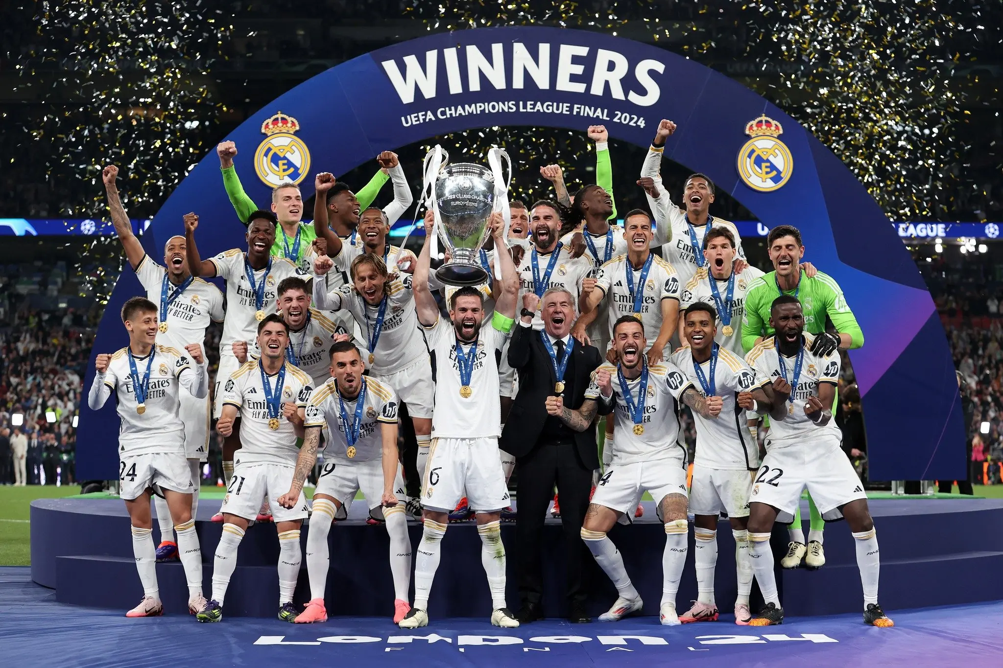 Câu Lạc Bộ Real Madrid Ở Nước Nào? Khám Phá Huyền Thoại Bóng Đá 8 Real Madrid nâng cúp Champions League