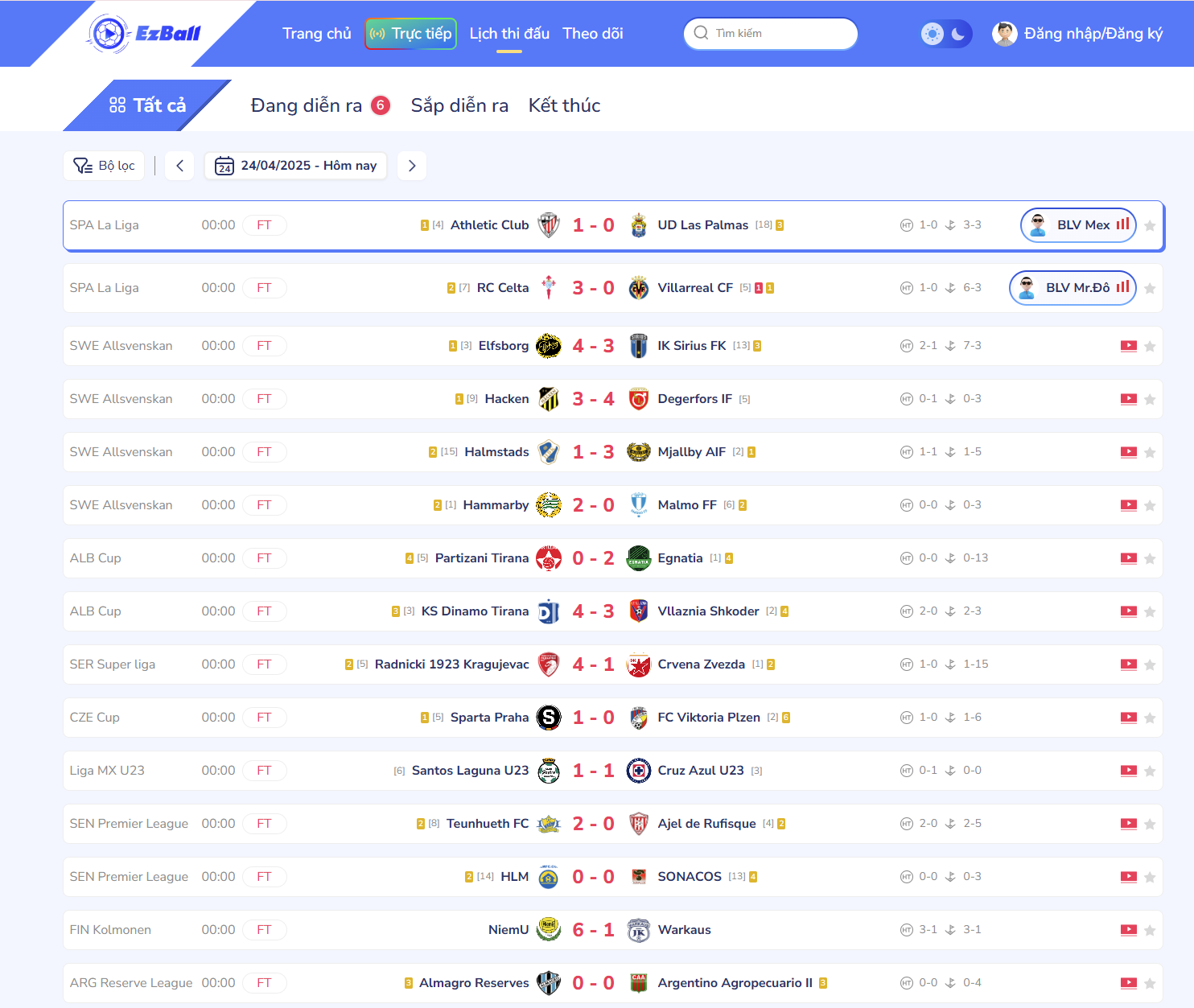 Hướng Dẫn Xem Đá Bóng Trực Tiếp World Cup 2026 Tại EZBALL.LIVE 6 Xem lịch thi đấu tại Ezball.live