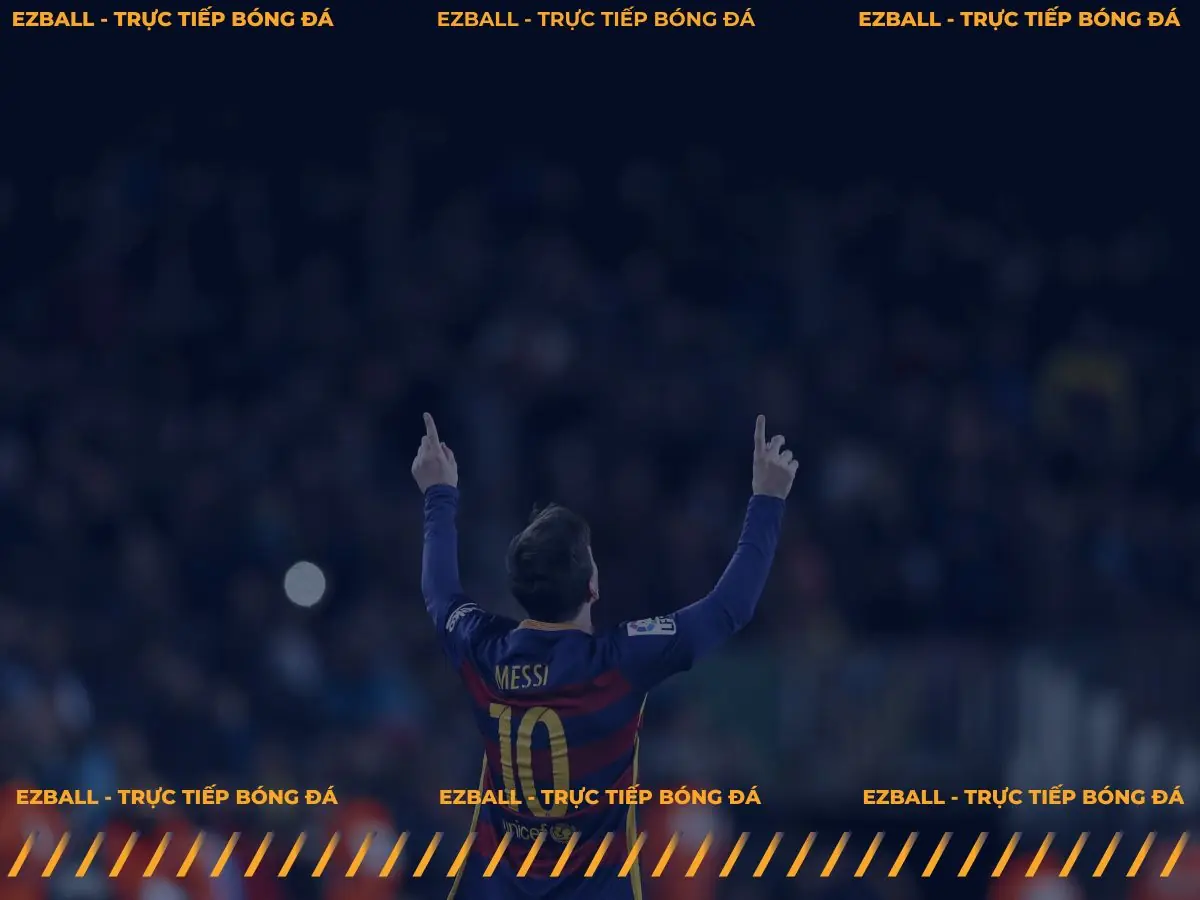 Lionel Messi ăn mừng tại sân Camp Nou của Barcelona