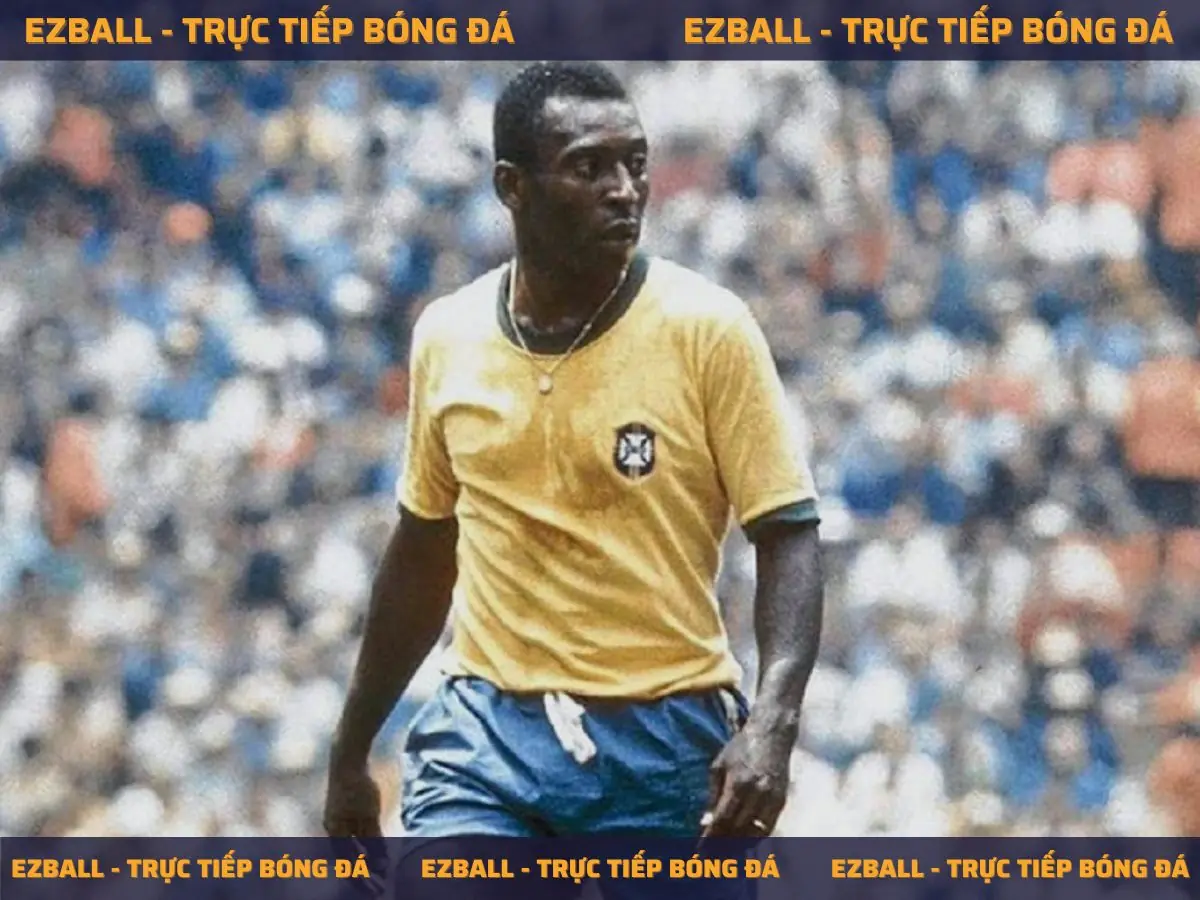 Pelé trong màu áo Brazil