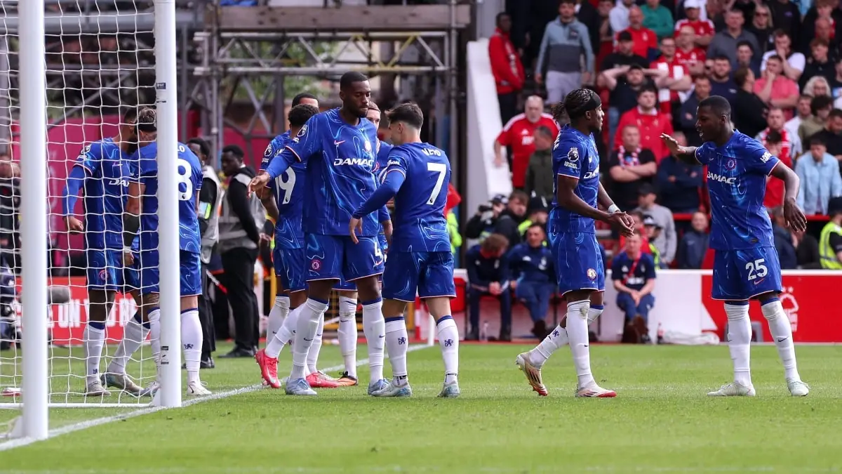 Tinh thần các cầu thủ Chelsea đang là cực tốt sau khi giành vé C1. Nguồn ảnh: GettyImages.